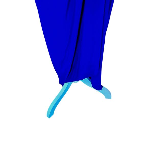 LAUREN RALPH LAUREN LONG SLEEVELESS EVENING GOWN TWIST KNOT DRAPED WAIST SIZE 12 - Picture 4 of 11